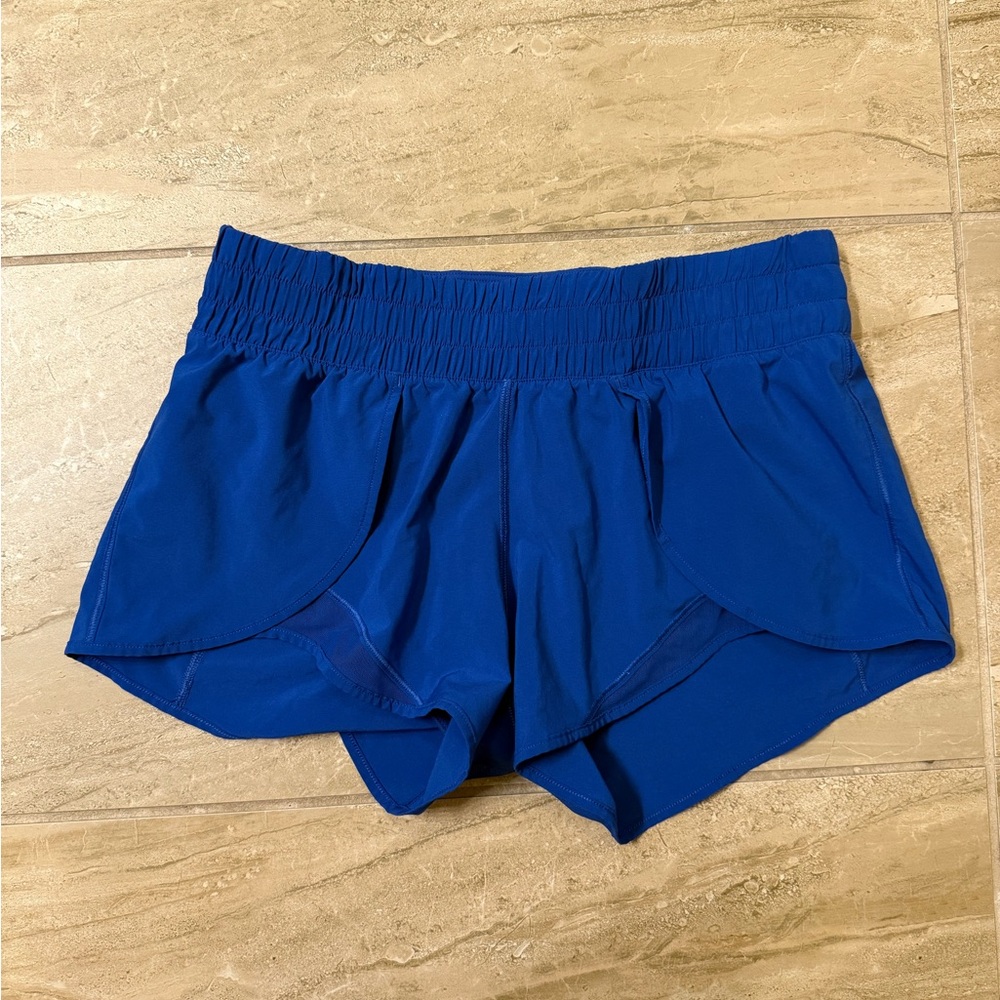 Lululemon cobalt blue hottie shorts